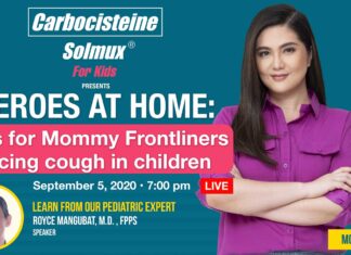 HEROES AT HOME: Tips for Mommy Frontliners Facing Cough in Children
