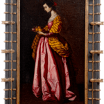 Lot 163: An oil painting of Saint Dorothy of Caesarea by Antonio Rivas