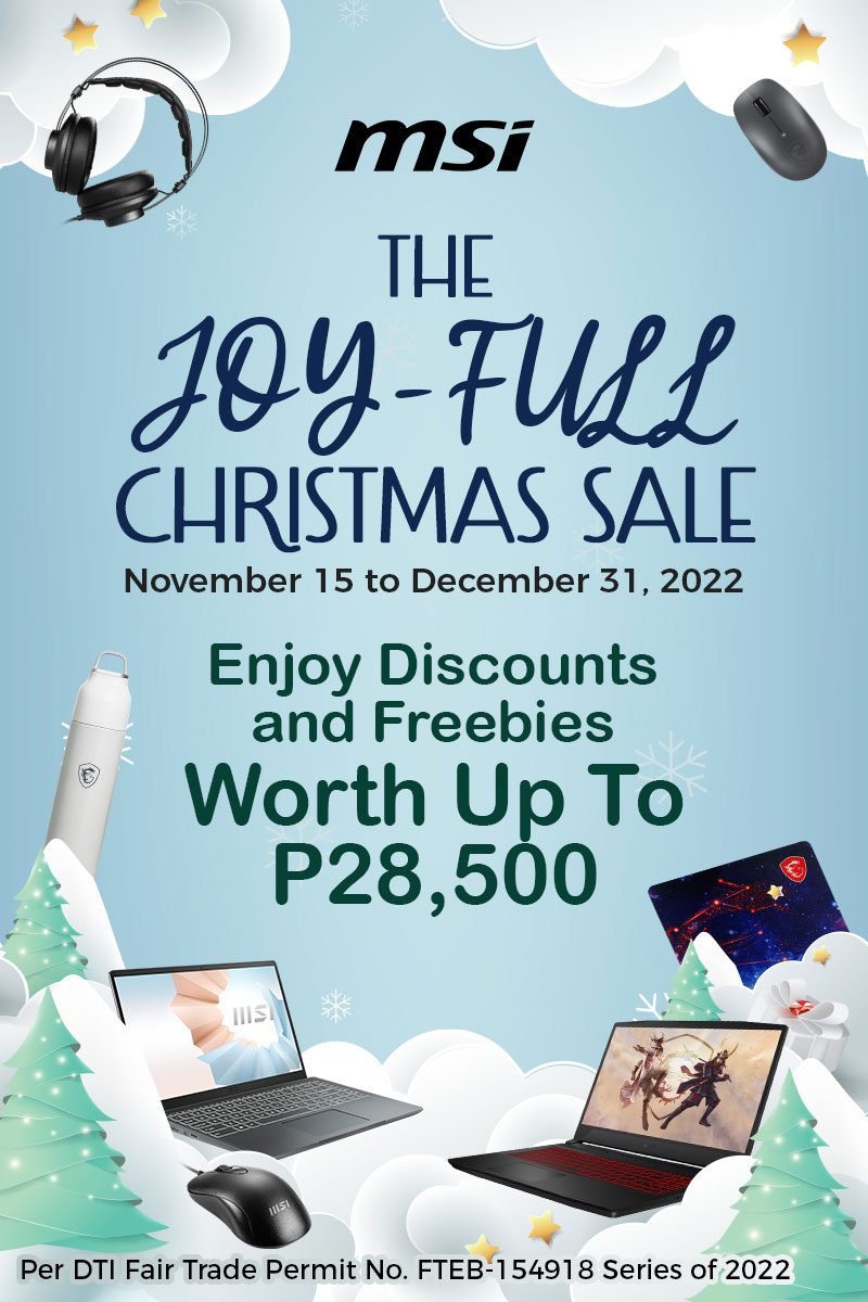 MSI Joy-full Christmas Sale